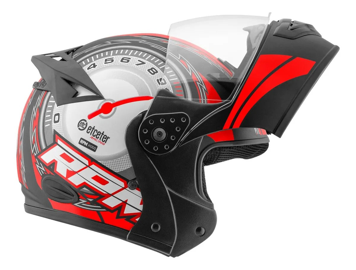 Capacete Etceter Rpm Gladiator Robocop Articulado Brilhante