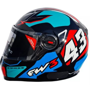 Capacete Fechado Fw3 Gtx 43 Com Oculos Interno