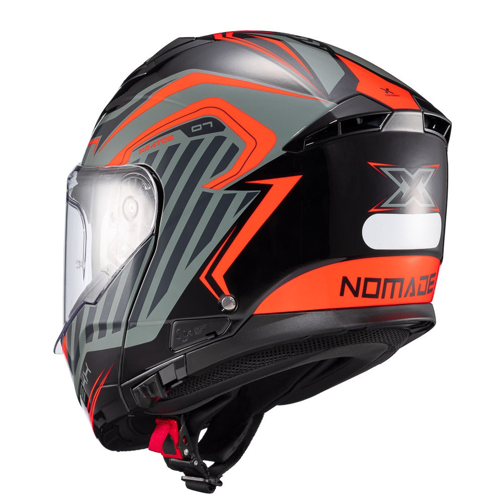 Capacete Escamoteavel Texx Kratos Nomade C/ Óculos Fumê Mega Lopes