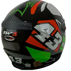 Capacete Fechado Fw3 Gtx 43 Com Oculos Interno