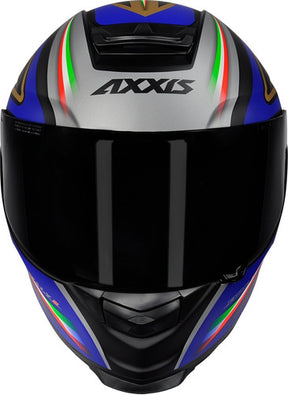 Capacete Fechado Moto Axxis By Mt Eagle Italy Preto Cinza