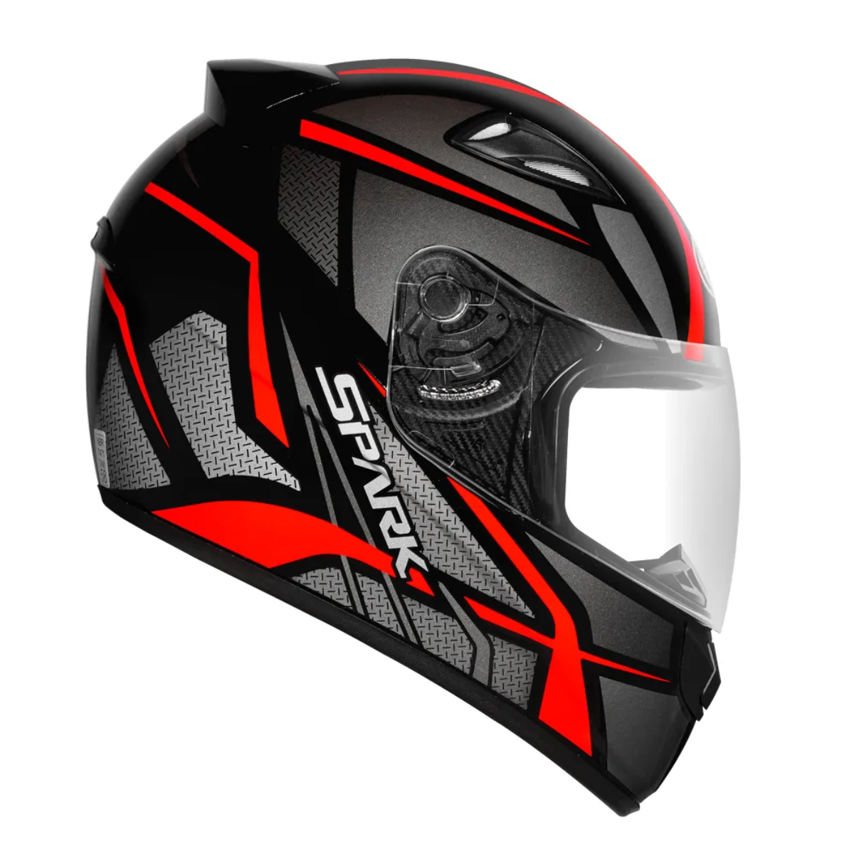 Capacete Fechado New Spark Esportivo Spider C/ Narigueira