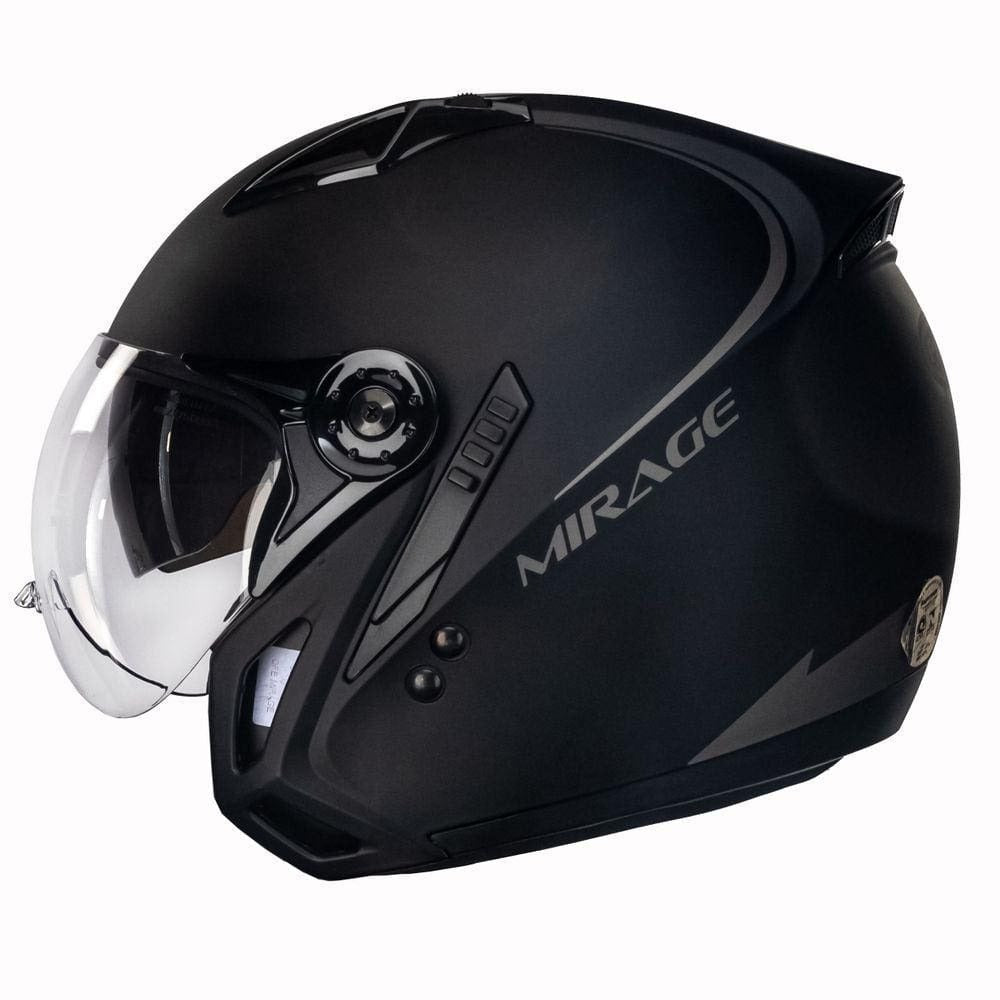Capacete Peels Mirage Classic Preto Fosco C/ Óculos Interno