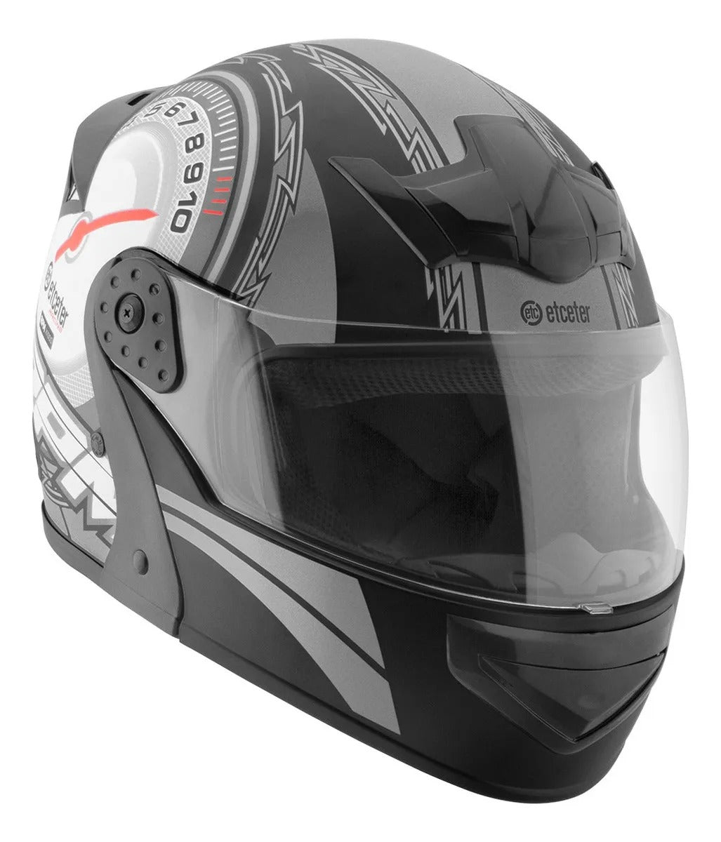 Capacete Etceter Rpm Gladiator Robocop Articulado Brilhante