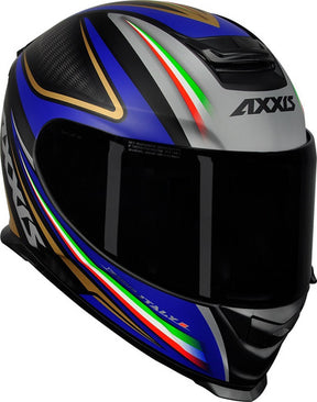 Capacete Fechado Moto Axxis By Mt Eagle Italy Preto Cinza