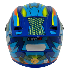 Capacete FW3 GT Racing Bolt Design Com Narigueira