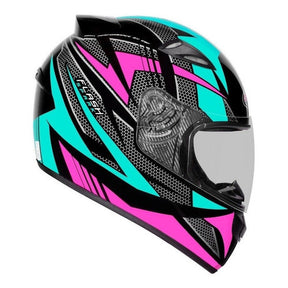 KIT Capacete Feminino Ebf New Spark Esportivo + Viseira Fumê