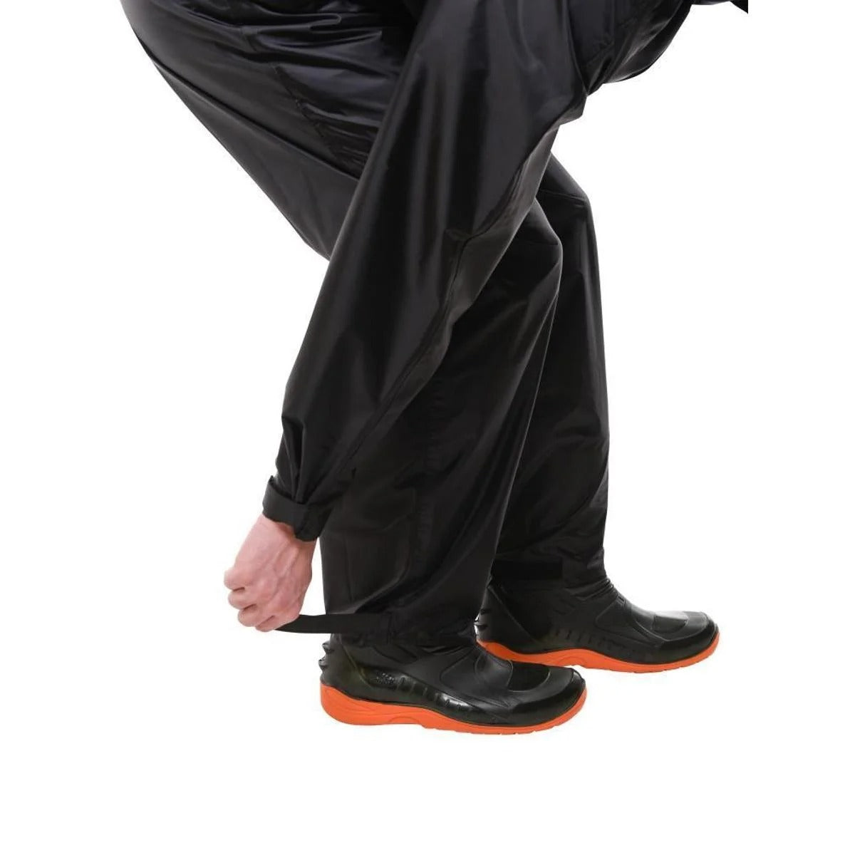 Conjunto Capa de Chuva Nylon Pioneira Urban Moto Motoqueiro Preto
