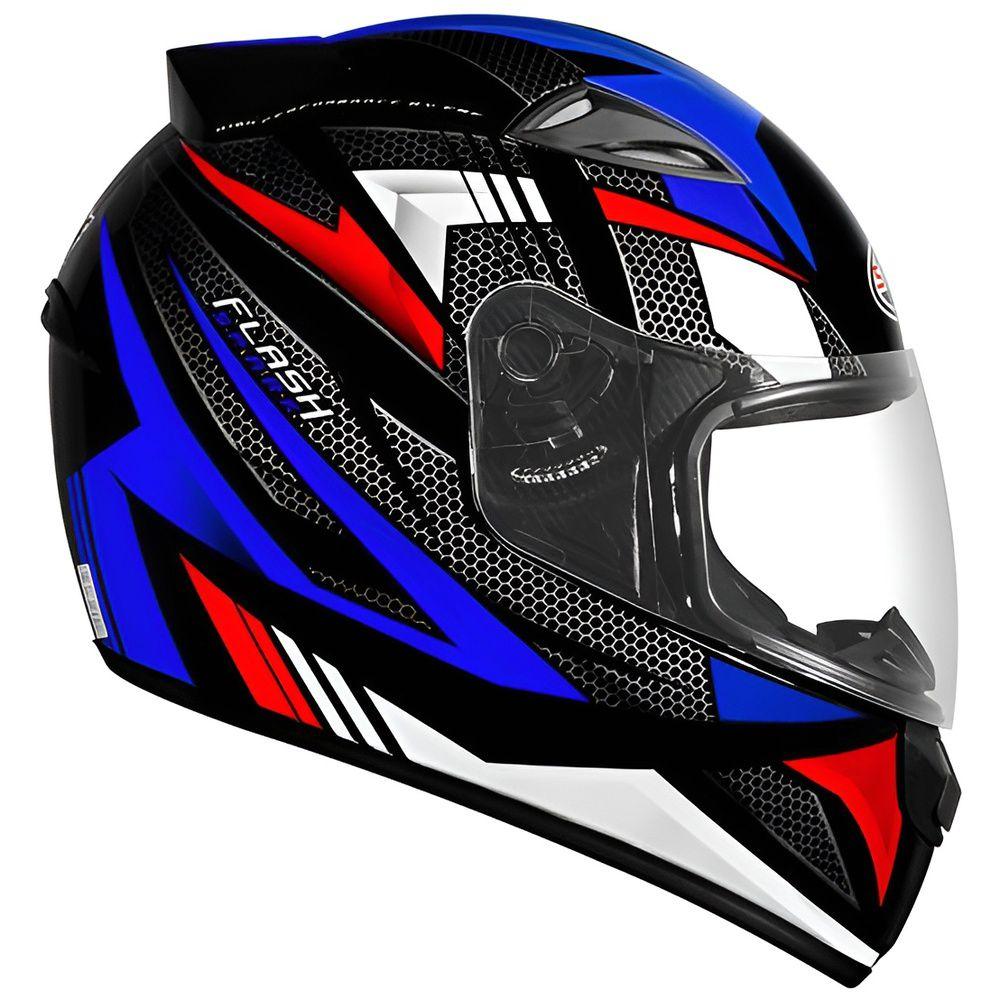 Capacete Moto EBF Esportivo New Spark Flash C/ Narigueira