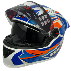 Capacete FW3 GT Racing Bolt Design Com Narigueira