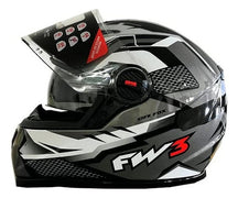 Capacete Fechado Fw3 Gtx Fox Com Óculos Interno Varias Cores