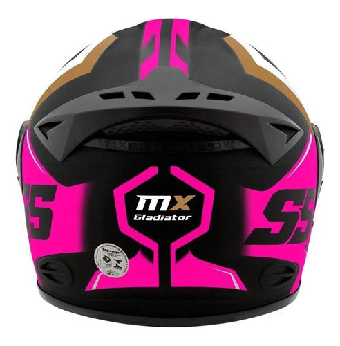 Capacete Robocop Mixs Gladiator Super Speed + Narigueira