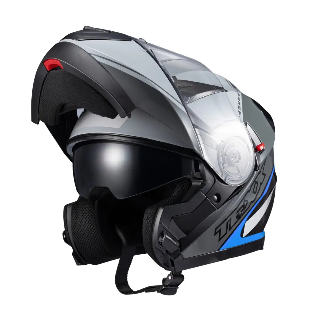 Capacete Escamoteavel Texx Gladiator V3 Makan C/ Óculos Fumê