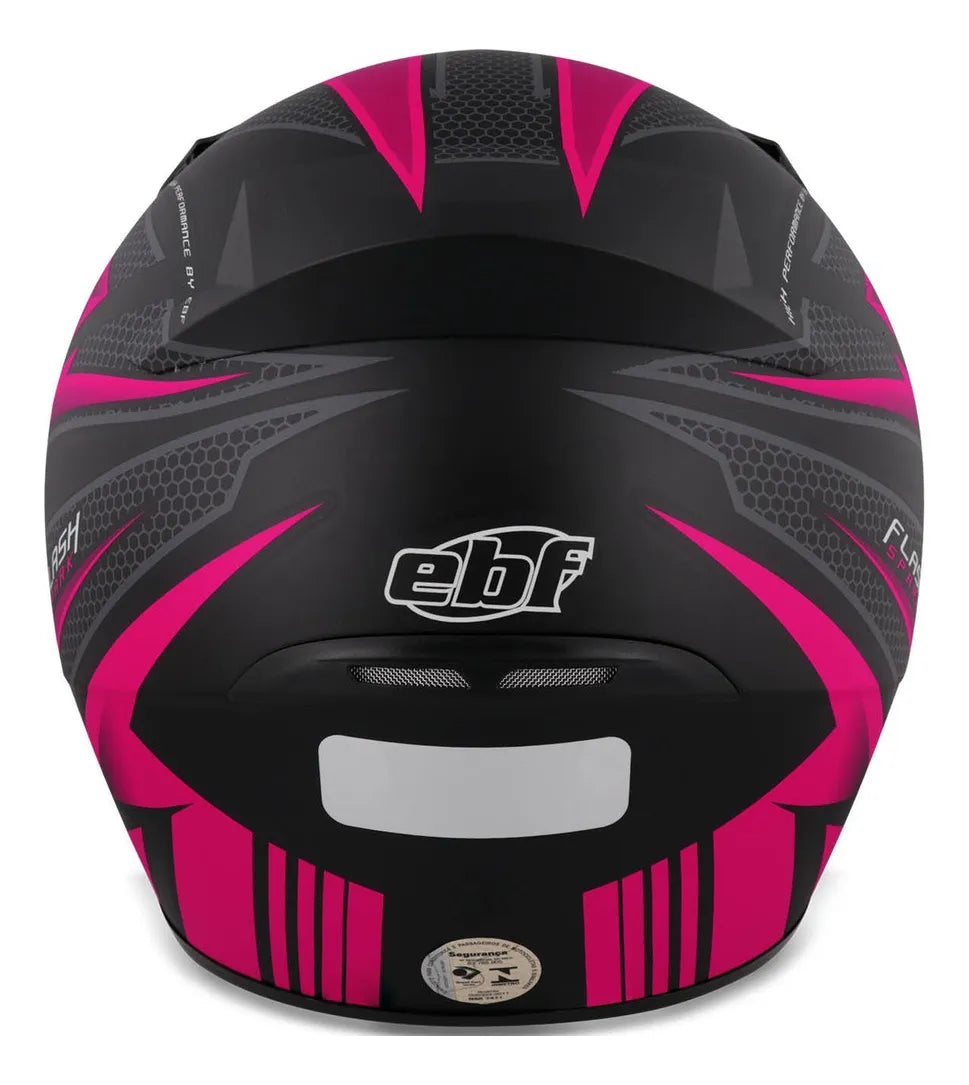 Capacete Moto EBF Esportivo New Spark Flash C/ Narigueira