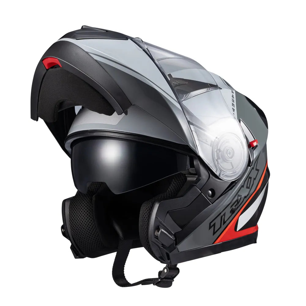 Capacete Escamoteavel Texx Gladiator V3 Makan C/ Óculos Fumê