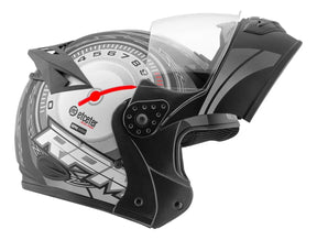 Capacete Etceter Rpm Gladiator Robocop Articulado Brilhante