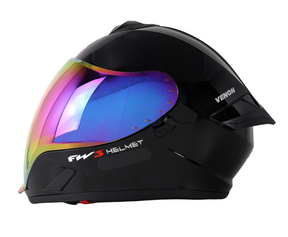Capacete Moto Esportivo Fw3 Venon Óculos Solar Interno Mega Lopes
