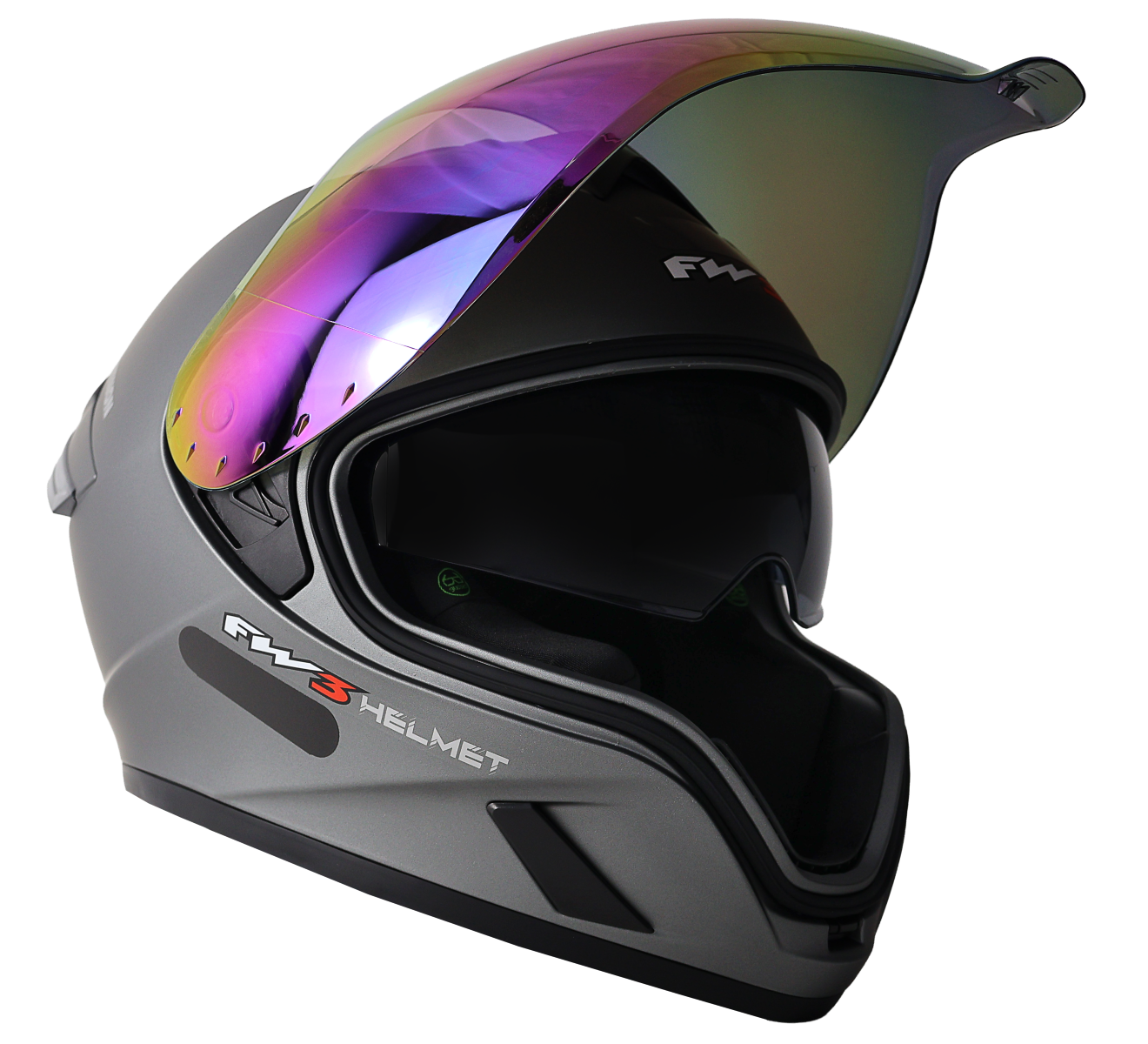 Capacete Moto Esportivo Fw3 Venon Óculos Solar Interno Mega Lopes