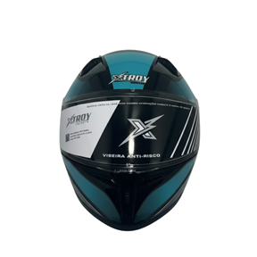 Capacete Moto Xtroy Fechado FF526 Esportivo Vision