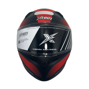 Capacete Moto Xtroy Fechado FF526 Esportivo Vision