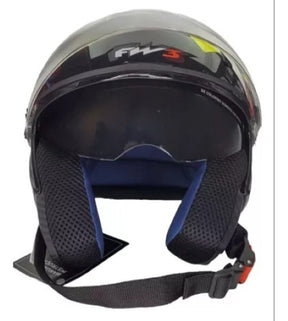 Capacete Fw3 X Open 43 Com Óculos Interno Aberto Top