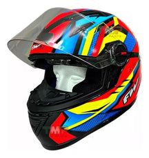 Capacete Fechado Fw3 Gtx Fox Com Óculos Interno Varias Cores
