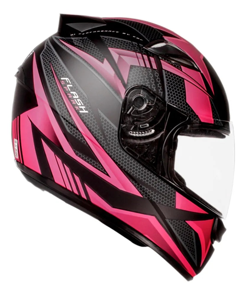 Capacete Moto EBF Esportivo New Spark Flash C/ Narigueira