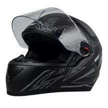 Capacete Fw3 Com Óculos Interno Fumê Gtx Gtn Gt2 Fox Moto
