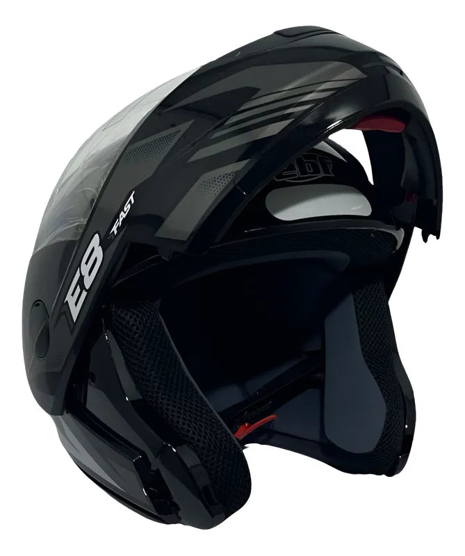 Capacete Articulado Ebf New E8 Robocop Escamoteável + Cores