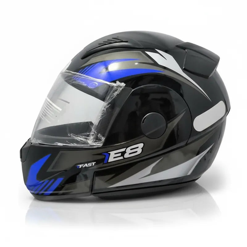 Capacete Articulado Ebf New E8 Robocop Escamoteável + Cores