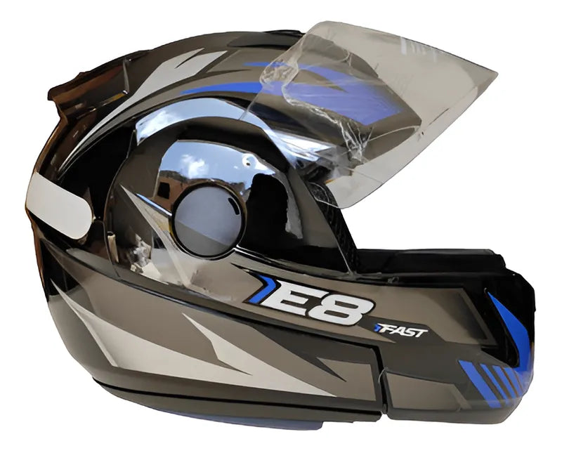 Capacete Articulado Ebf New E8 Robocop Escamoteável + Cores