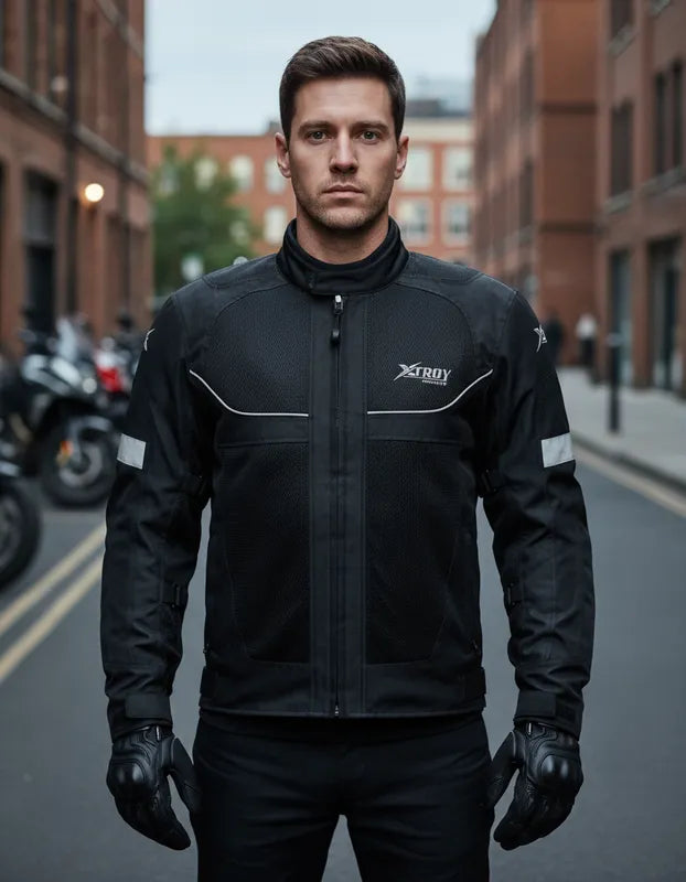 Jaqueta Motociclista Xtroy Verão Com Bolso e Proteção