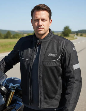 Jaqueta Motociclista Xtroy Verão Com Bolso e Proteção