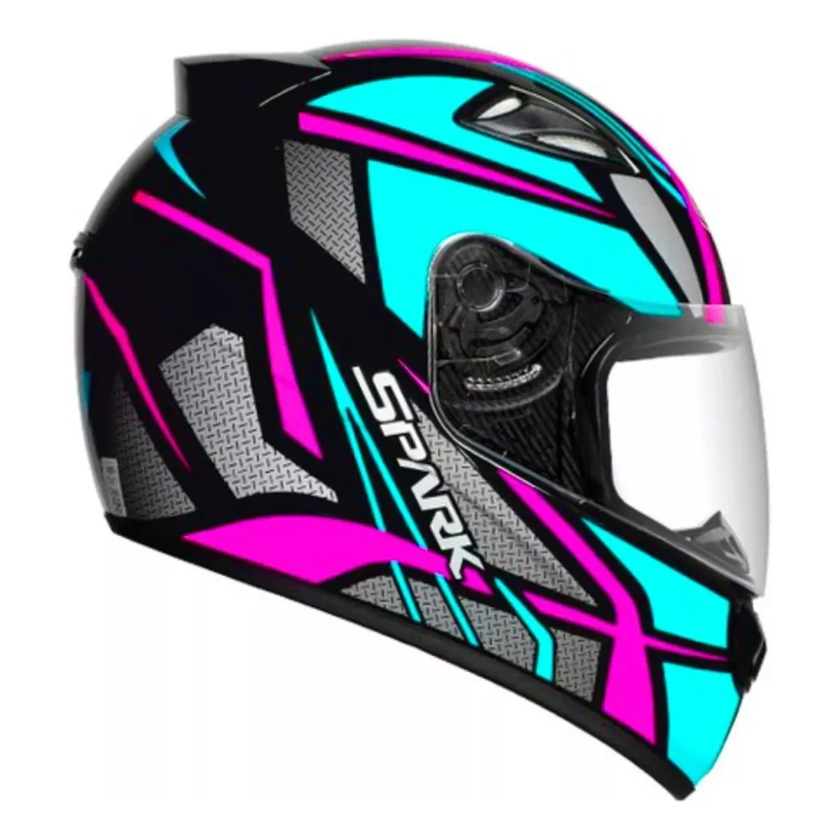 Capacete Fechado New Spark Esportivo Spider C/ Narigueira