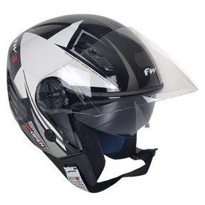 Capacete Aberto Fw3 X Open Up Star Com Óculos Interno Mega Lopes