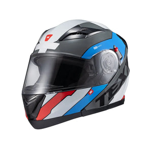 Capacete Escamoteavel Texx Gladiator V3 Preto C/ Óculos Fumê