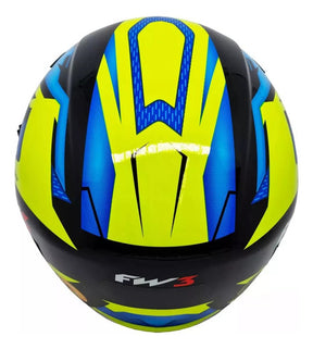 Capacete Fw3 X Open 43 Com Óculos Interno Aberto Top