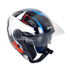 Capacete Aberto Fw3 X Open Up Star Com Óculos Interno Mega Lopes