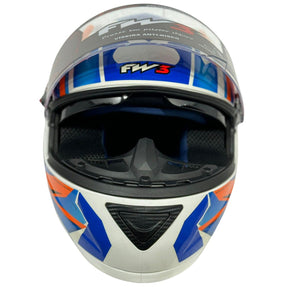 Capacete FW3 GT Racing Bolt Design Com Narigueira