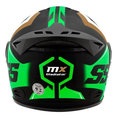 Capacete Robocop Mixs Gladiator Super Speed + Narigueira