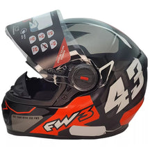 Capacete Fechado Fw3 Gtx 43 Com Oculos Interno