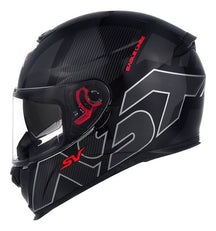 Capacete ASX Eagle Sv Solid Com Viseira Solar Óculos Fumê